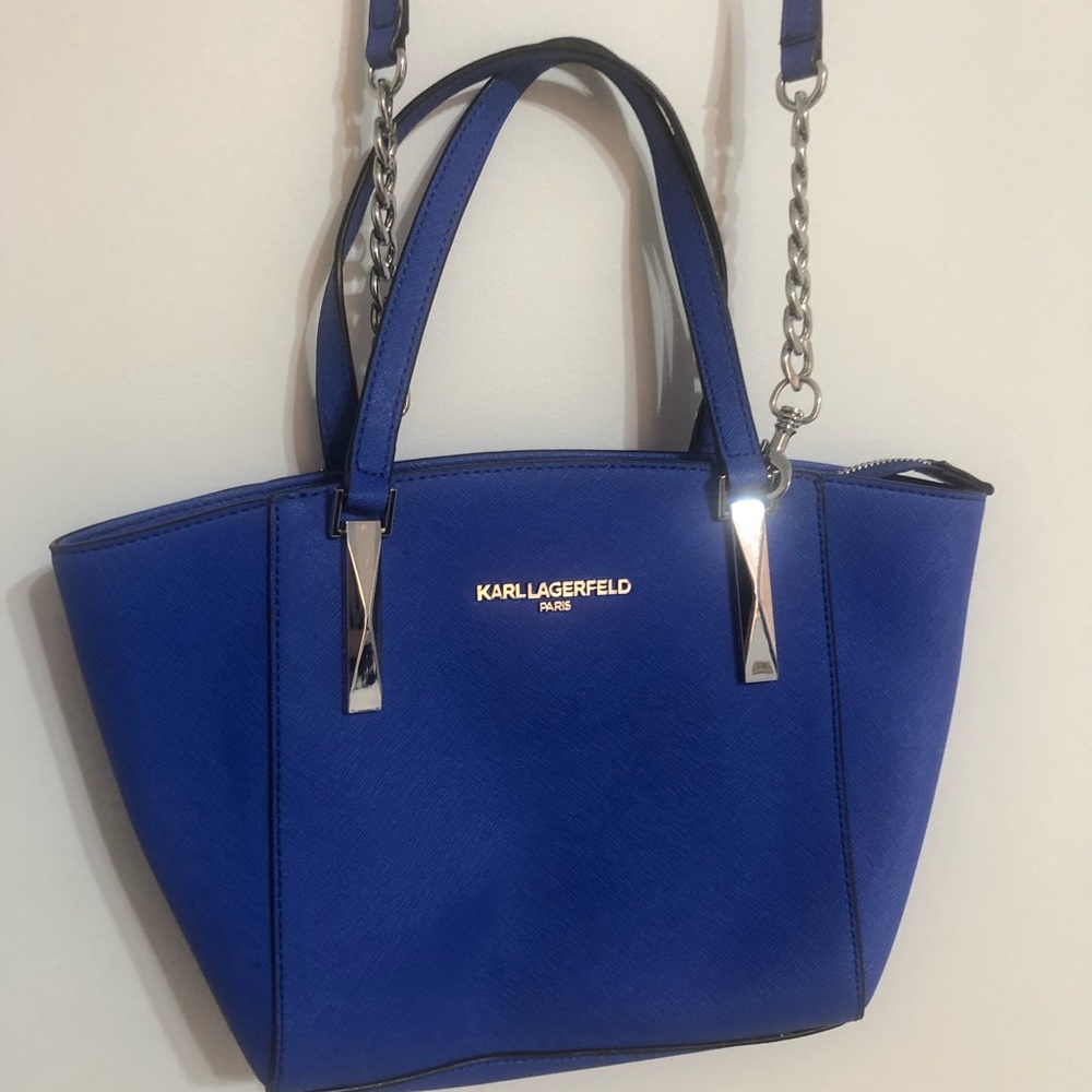 Never used Karl Lagerfeld Cobalt blue purse.